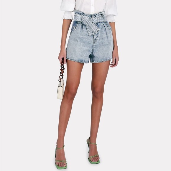 Veronica Beard Pants - NWT Veronica Beard Nori Paperbag Denim Shorts